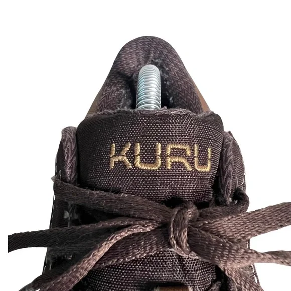 Kuru Pika Men’s Brown Leather Lace Up Sneakers Plantar Fasciitas Size 11 - Picture 9 of 10